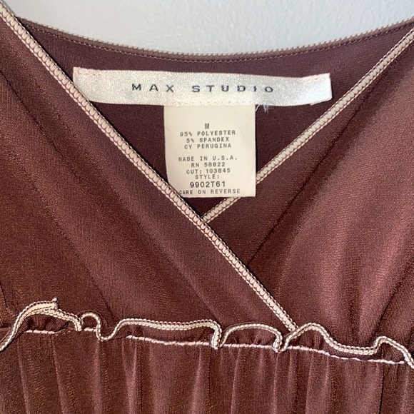 Max Studio Maxi Dress in Mocha, size M, nice cond. - Picture 8 of 10